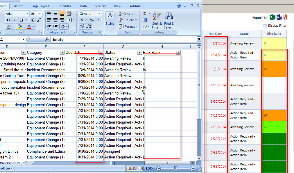 telerik radgrid export to